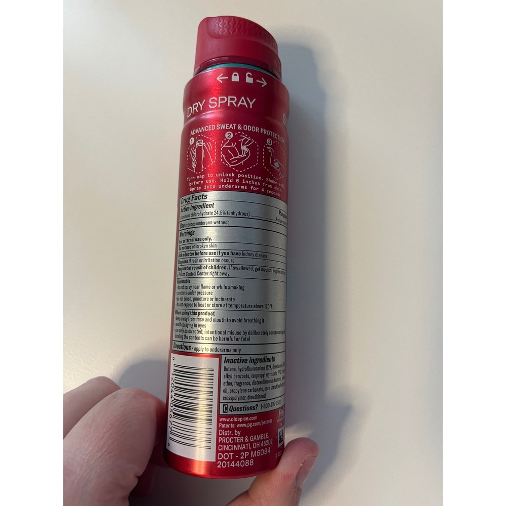 Old Spice Pure Sport High Endurance Dry Spray Antiperspirant Sweat Defense 4.3oz - Picture 3 of 3
